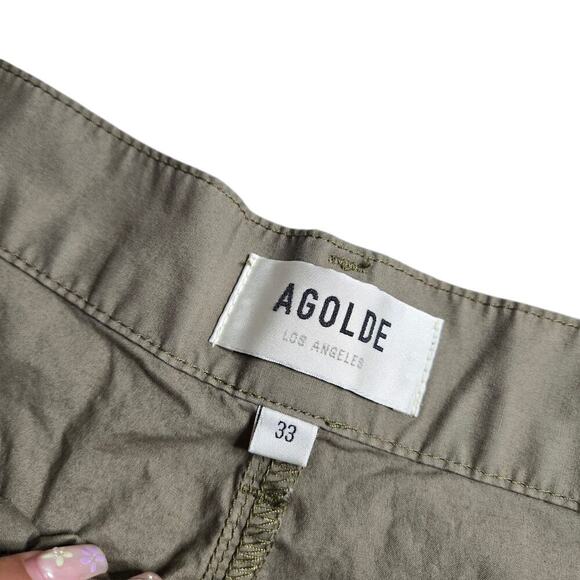 Agolde Daria Utility Green Pants Size: 33 - Picture 4 of 8